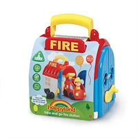 Happyland Take and Go Fire Station - Édition anglaise - Notre exclusivité