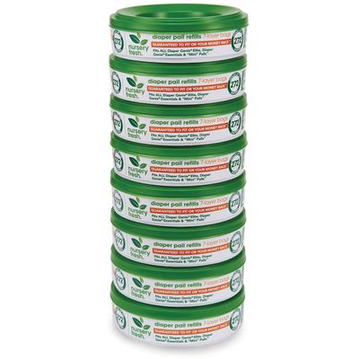 Munchkin Nursery Fresh Refills for Diaper Pails - 8 Pack