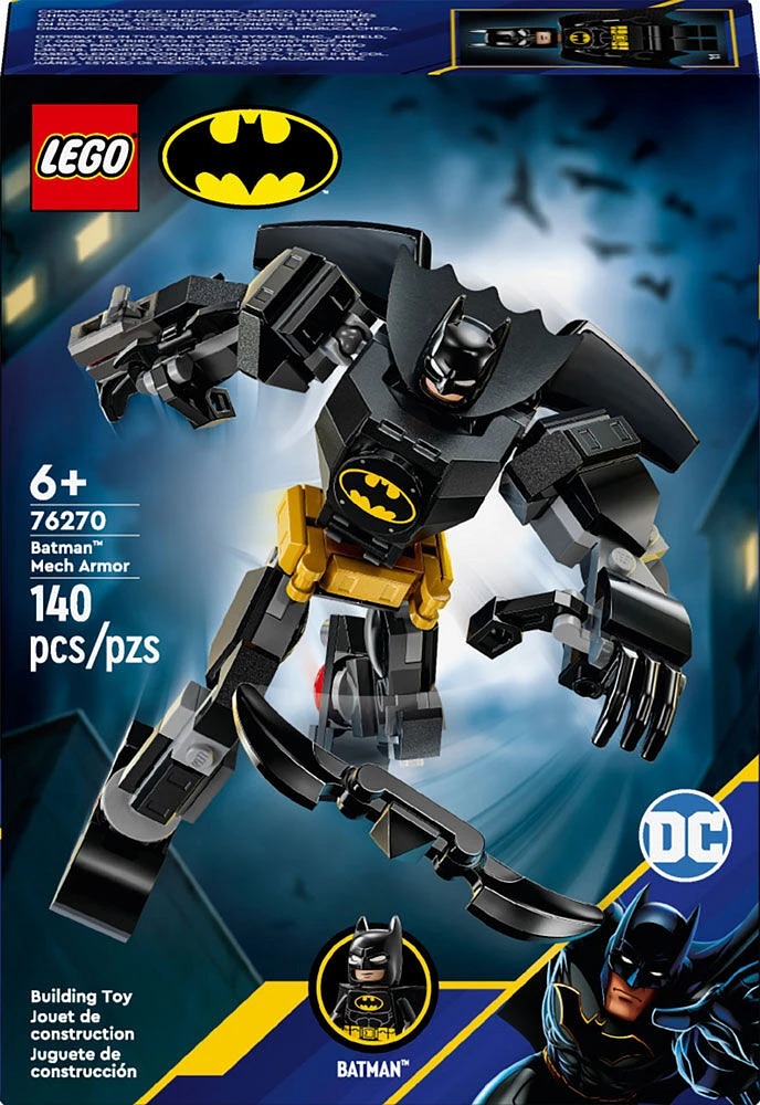 LEGO DC Batman: Batman Mech Armor Suit, Super Hero Toy with Batman Minifigure Included, 76270