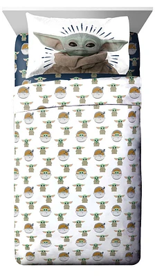 Star Wars: The Mandalorian 'The Child' 3-Piece Twin Sheet Set, 100% Polyester