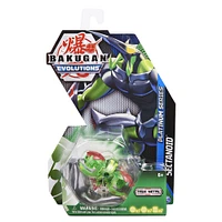 Bakugan Evolutions, Sectanoid (Green), Platinum Series True Metal Bakugan, 2 BakuCores and Character Card