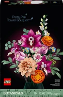 LEGO Botanique Le joli bouquet de fleurs roses, Décor floral , Ensemble de construction de cadeau sur la nature pour adultes 10342