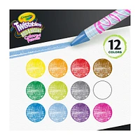 Crayons de couleur Twistables Bold and Bright Crayola, jeu de 12