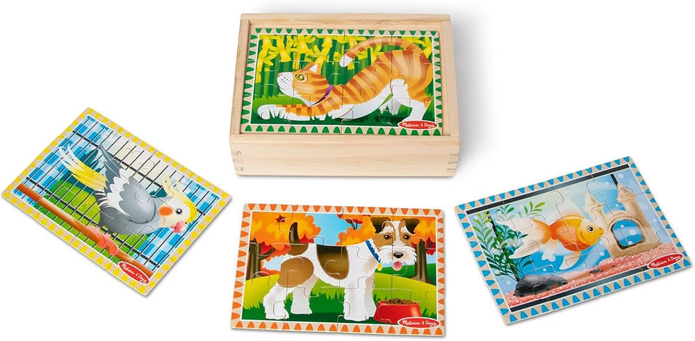 Melissa and Doug - Puzzles dans une boîte - Animaux de compagnie