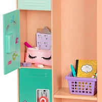 Classroom Cool Locker Set, Our Generation, Ensemble de casier pour poupées de 18 po