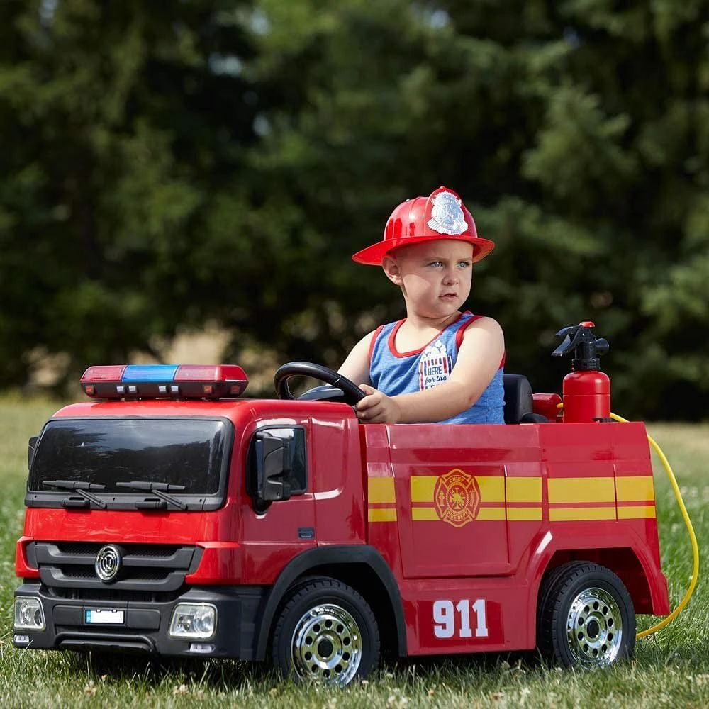 Voltz Toys Fire Truck with Remote and Fire Fighter Equipment