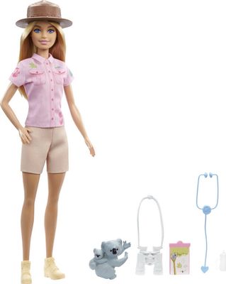 ​Barbie Zoologist Doll (12 inches), Role-play Clothing and Accessories: Koala and Baby Figure