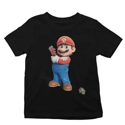 Short Sleeve Mario T-Shirt Black
