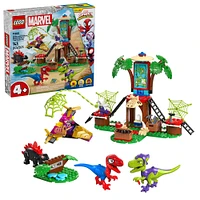 LEGO Marvel Spidey et ses amis extraordinaires Le combat des raptors de Spidey et Gobby au QG dans l'arbre Jouet à construire 11200