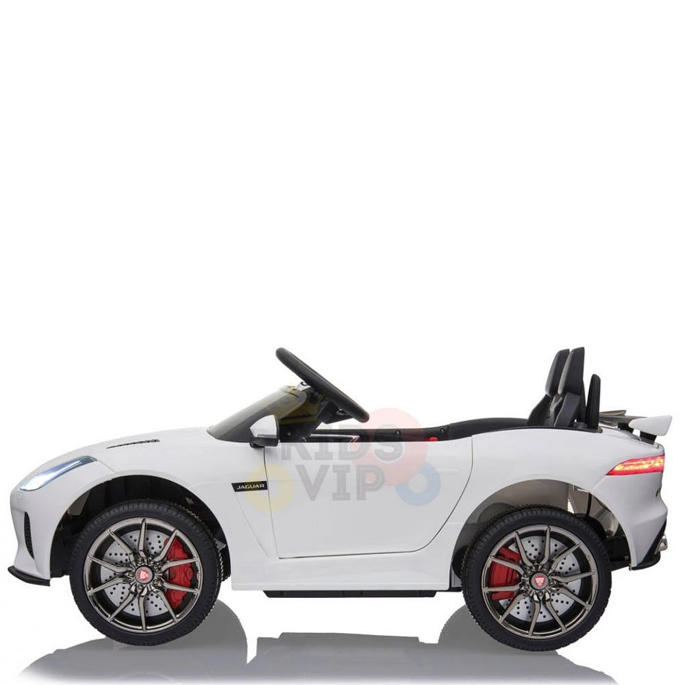 KidsVip 12V Kids & Toddlers Jaguar F Type Ride On Car w/Remote Control - White