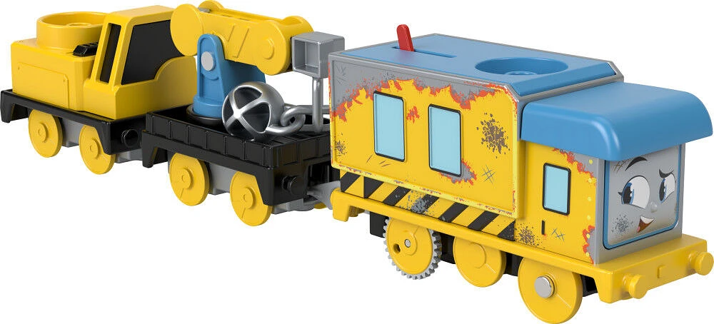 Thomas & Friends Wreck 'n Roll Carly the Crane Motorized Toy Train with Wrecking Ball for Kids