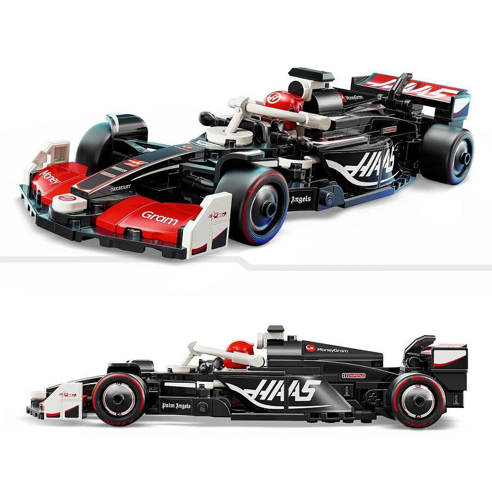 LEGO Speed Champions Voiture de course MoneyGram Haas F1 Team VF-24, Jouet de véhicule et pilote 77250