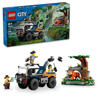 LEGO City Jungle Explorer Off-Road Truck Toy, Jungle Toy Building Set, Car Toy, 60426