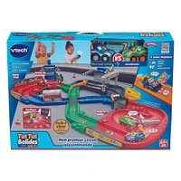 VTech Tut Tut Bolides Checkered Flag Motorized Track Set - French Edition - R Exclusive