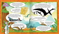 3D Book and Puzzle Pteradactyl - English Edition