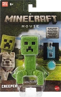 Minecraft Creeper Action Figure & Accessories, 4-inch Toy Set Inspired by A Minecraft Movie