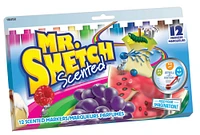 Mr. Sketch Scented Markers, Chisel Tip, Assorted Colours, 12 Count