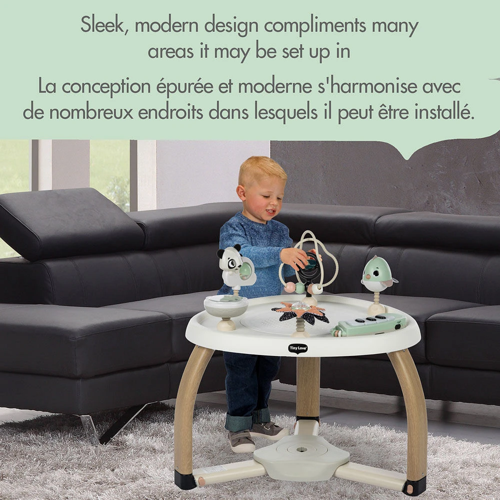 Tiny Love 5-in-1 Here I Grow Stationary Activity Center - Black & White Décor Collection