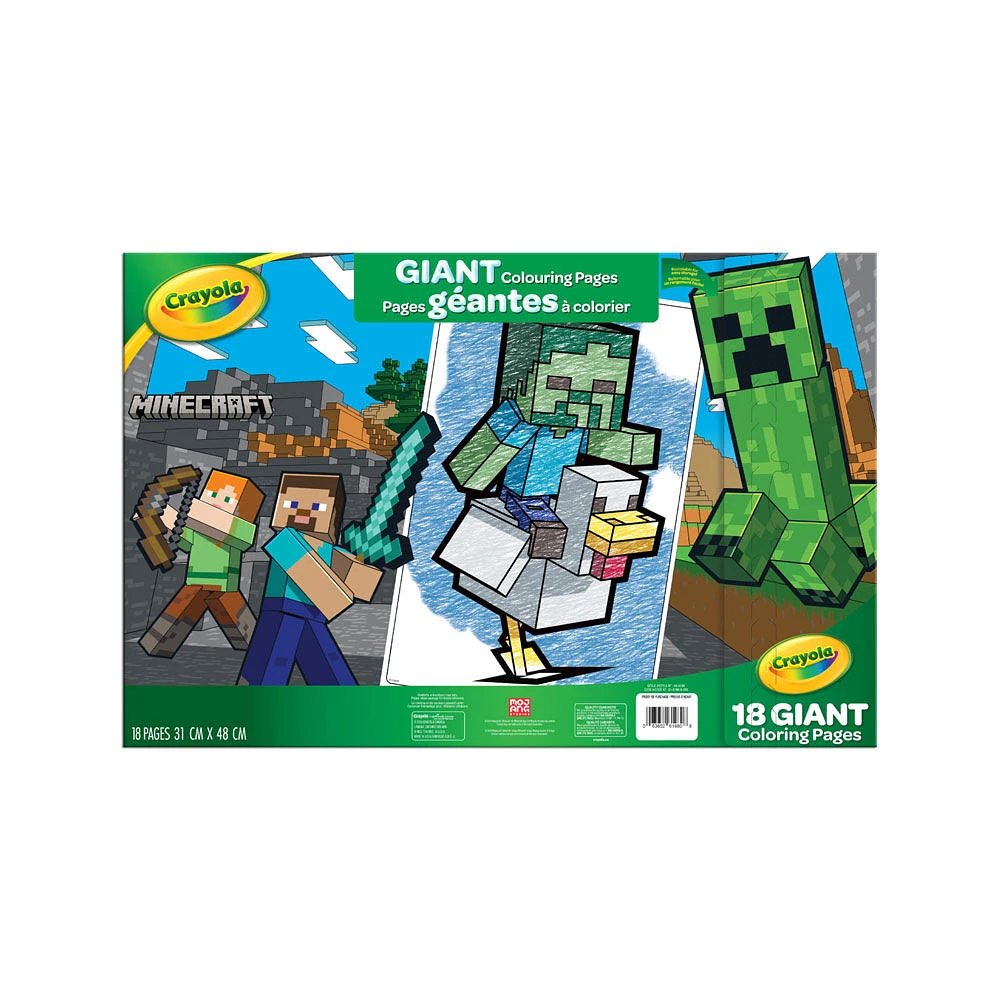 Crayola Giant Colouring Pages, Minecraft