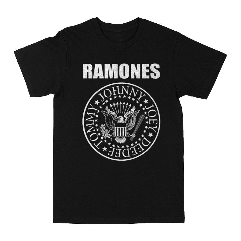 Ramones -White Seal- Black T-Shirt