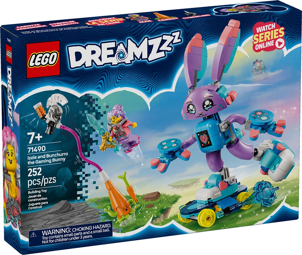 LEGO DREAMZzz Izzie and Bunchurro the Gaming Bunny - Fantasy Bunny Toy for Kids - 71490