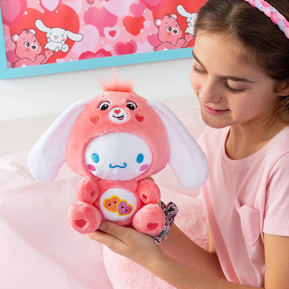 Care Bears Hello Kitty, Cinnamoroll As Love-A-Lot Bear