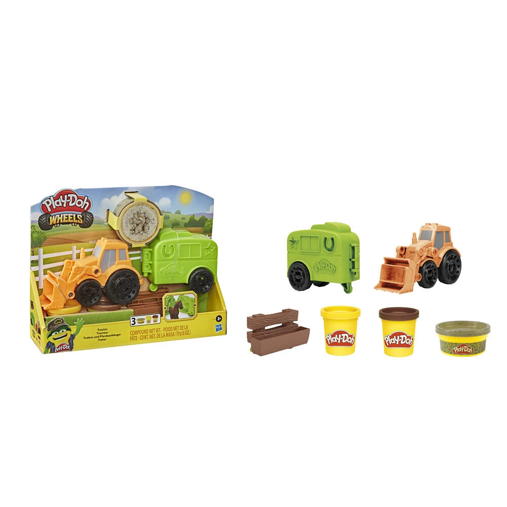 Play-Doh Wheels Tractor Farm Truck Toy for Kids 3 Years and Up