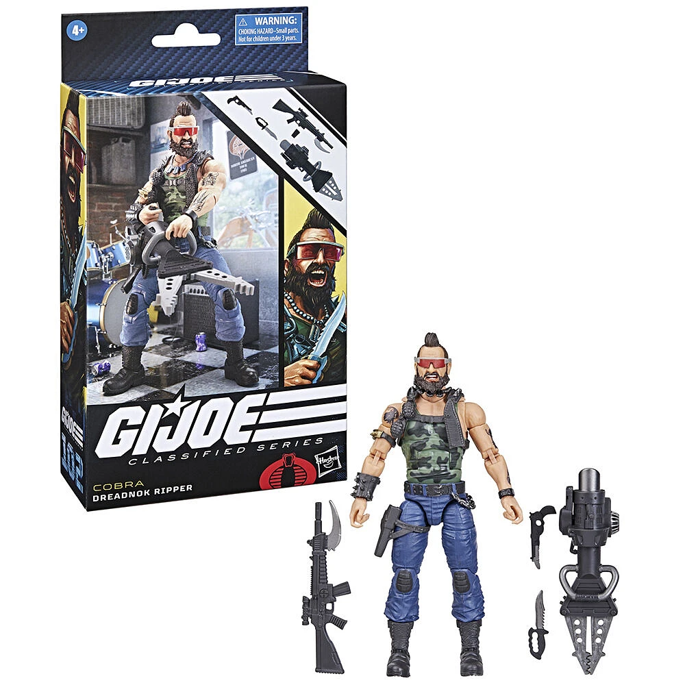 G.I. Joe Classified Series Dreadnok Ripper, Collectible G.I. Joe Action Figure (6 Inch), 102