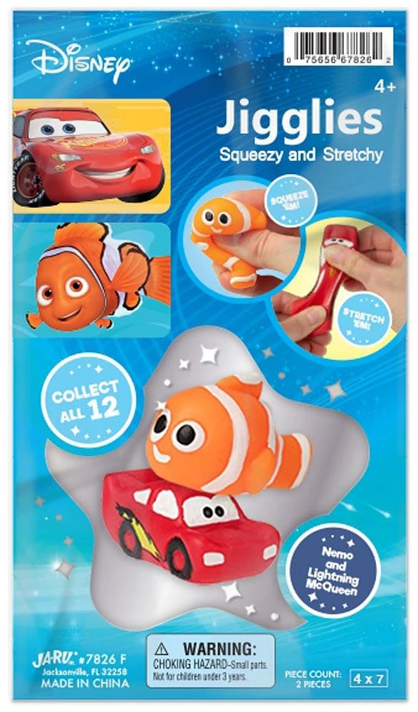 Disney Jiggly 2pk - Nemo / Lightning Mcqueen