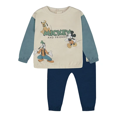 Mickey Fleece Jogger Set Blue