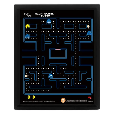 8X10 Shadowbox-Pac-Man (Maze)