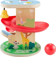 Fisher-Price Wooden Treehouse Ball Run Baby & Toddler Toy, 2 Wood Pieces