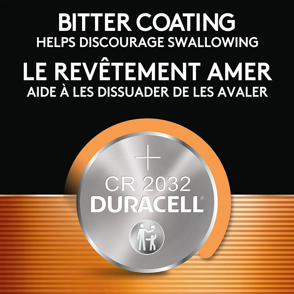 2032 Pile Bouton Lithium Duracell - paquet de 2
