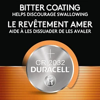 2032 Pile Bouton Lithium Duracell - paquet de 2