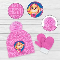 Nickelodeon Skye Paw Patrol Toque And Mitten Set Pink