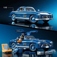 Mattel Brick Shop Hot Wheels Mercedes-Benz 300 SL Building Toy Kit (1600 Pieces), for Collectors