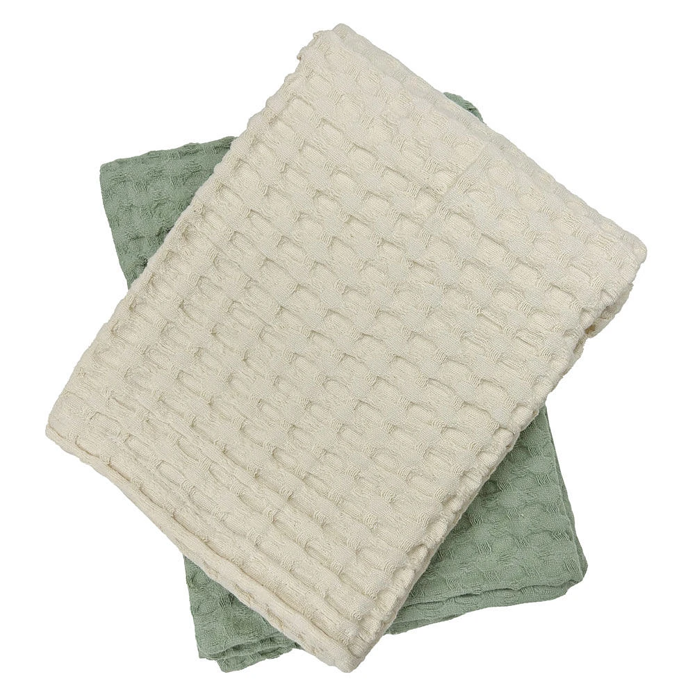 Koala Baby - Sage Muslin Ottoman Weave Blanket