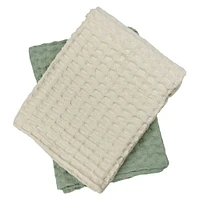 Koala Baby - Sage Muslin Ottoman Weave Blanket