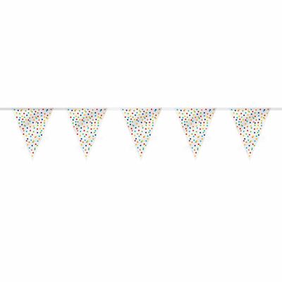 Rainbow Polka Dots Flag Banner,12Ft - French Edition