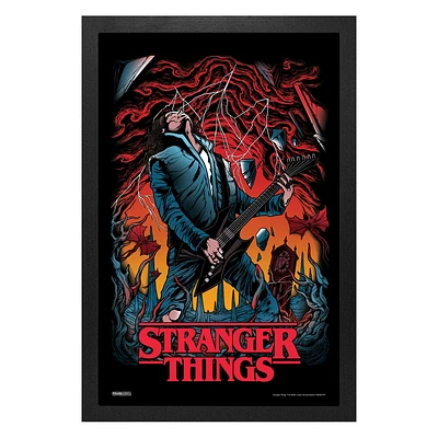 11X17 Framed Print-Stranger Things-Guitar Hero