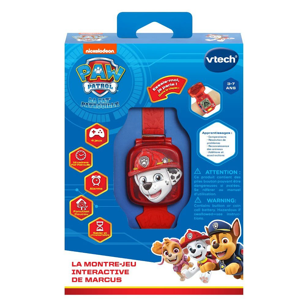 VTech PAW Patrol Learning Pup Watch - Marshall - French Edition