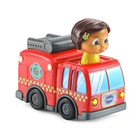 VTech CoComelon Go! Go! Smart Wheels Nina's Fire Truck and Track - English Edition