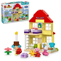 LEGO DUPLO Peppa Pig Birthday House, Build & Rebuild Toddler Toy, 10433