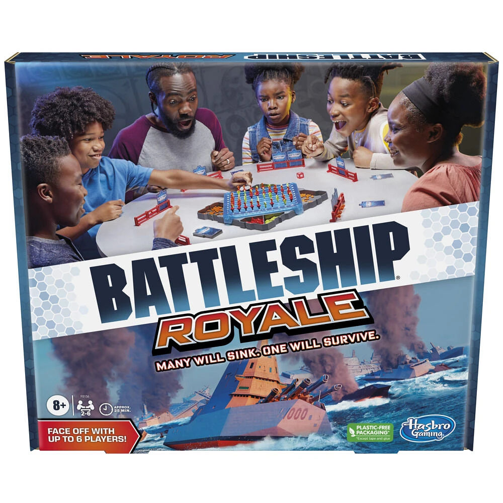 Battleship Royale Party Game for 2 to 6 Players, Battleship Board Game for Groups, Family Games, Family Gifts - English Edition - R Exclusive