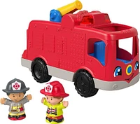Fisher-Price - Little People - Camion des pompiers serviables - Édition bilingue