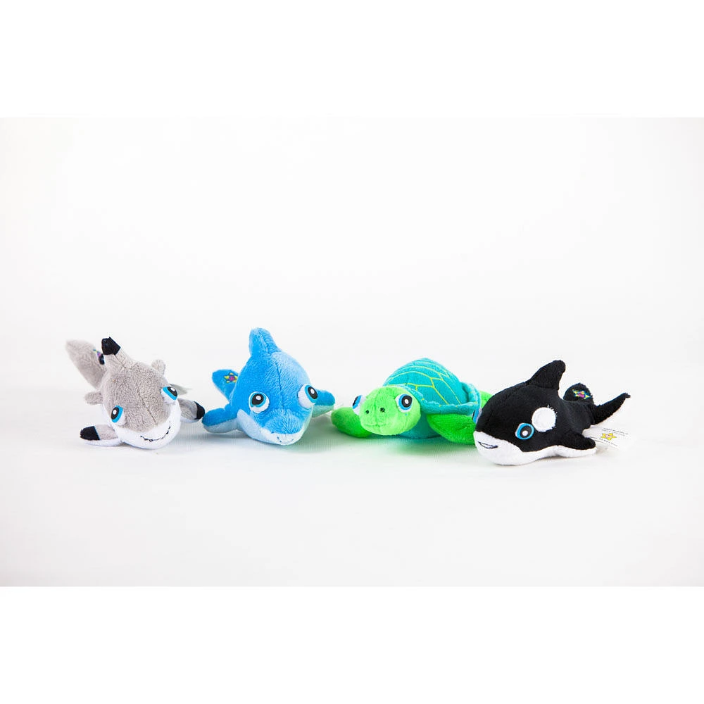 BabyBuddies 5" Mini Plush Light-Up Eyes Sleepy Mirabella Shark Beige