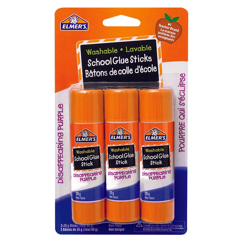 School Glue Stick Card - 3Pcs