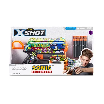 Zuru X-Shot Skins Flux Blaster Mega Sonic Skin