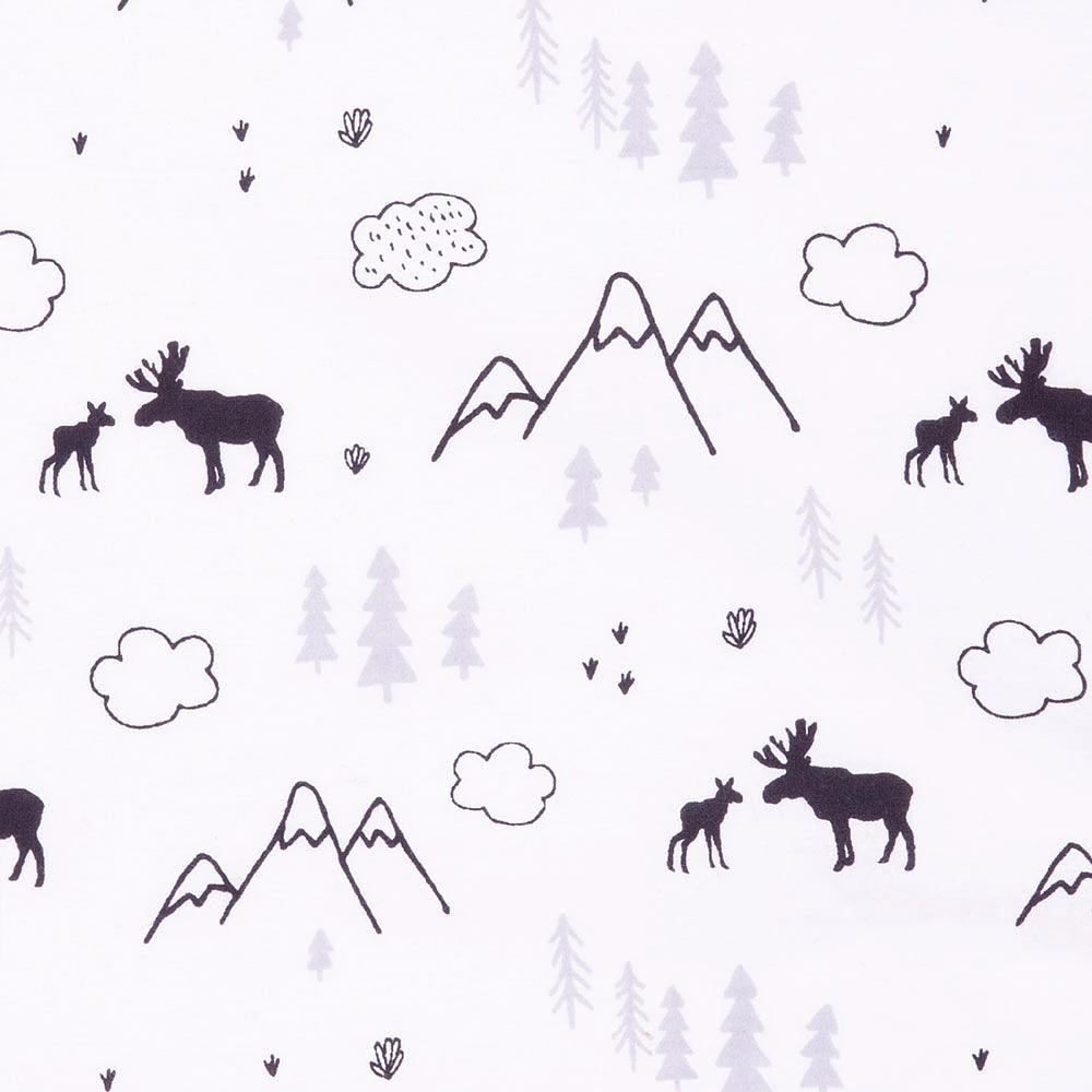 Lumberjack Moose 3 Piece Crib Bedding Set