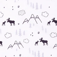 Lumberjack Moose 3 Piece Crib Bedding Set